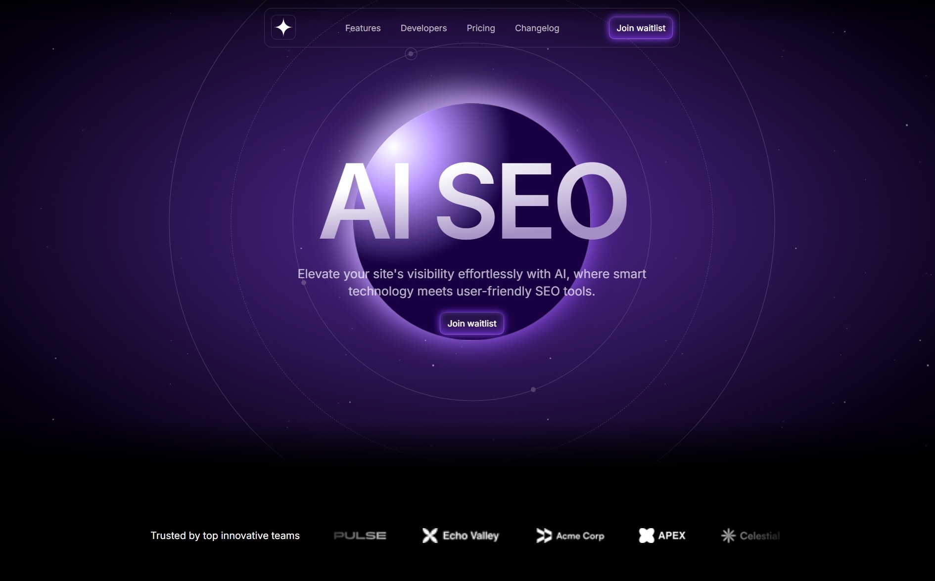 Project AI Landing preview